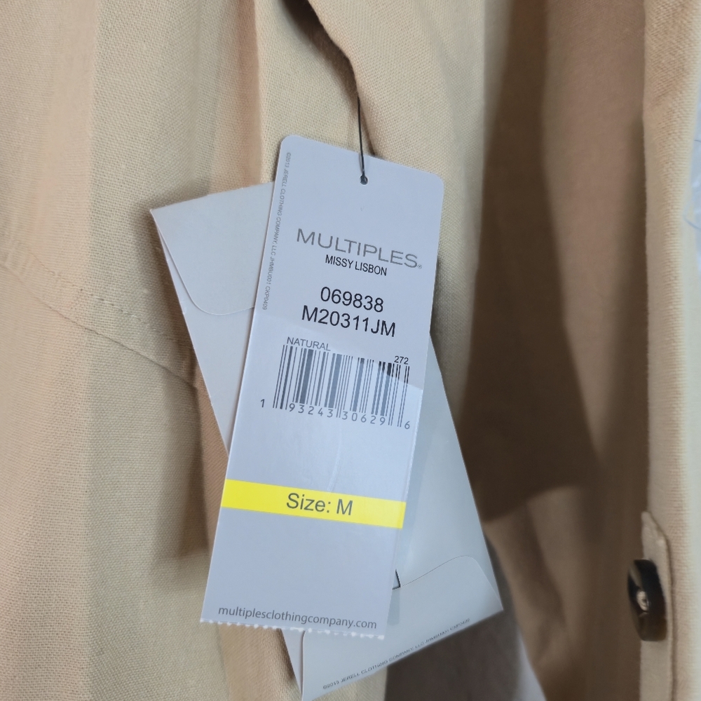 Multiples Linen Blend Jacket NWT - image 4